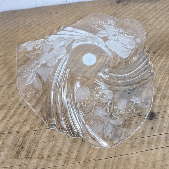 Walther Glas German Vintage Floral Service Bowl - Picture 9 of 10